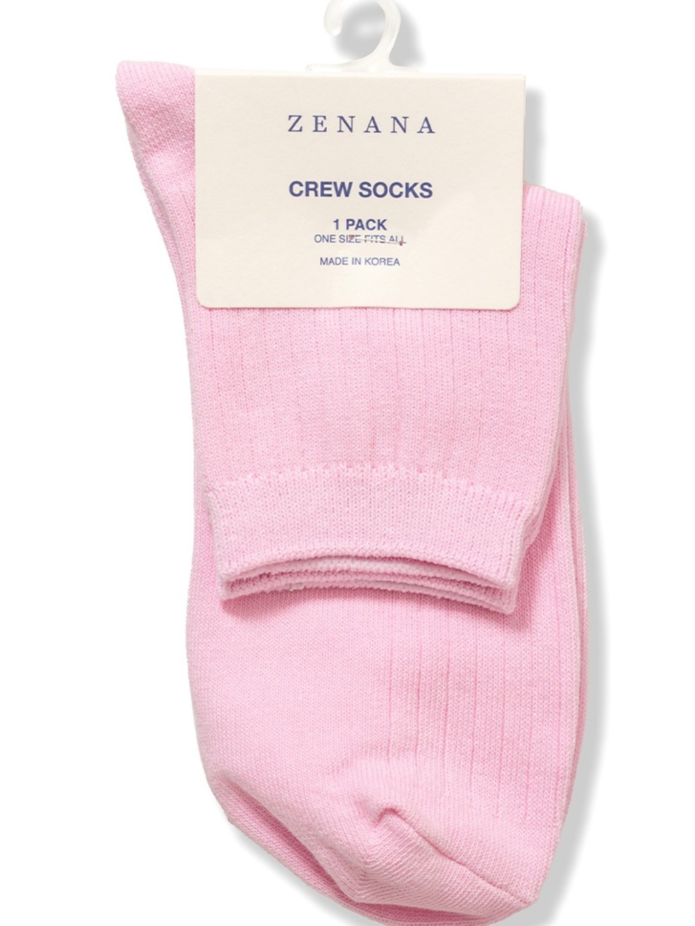 Zenana Solid Color Crew Socks Size OS - Price is for ONE pair - Picture 11 of 14